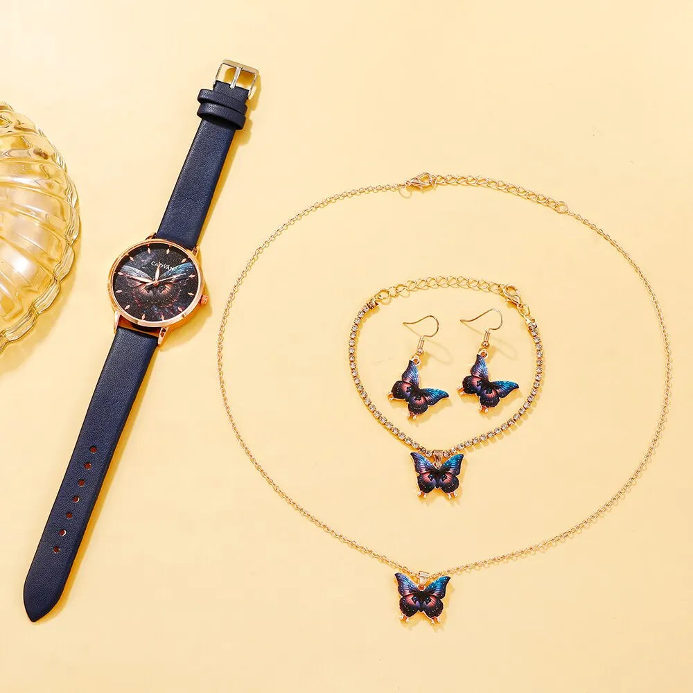 ''VLINDER'' GOUDEN HORLOGEBOX