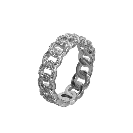 ''CUBAN ZILVEREN RING