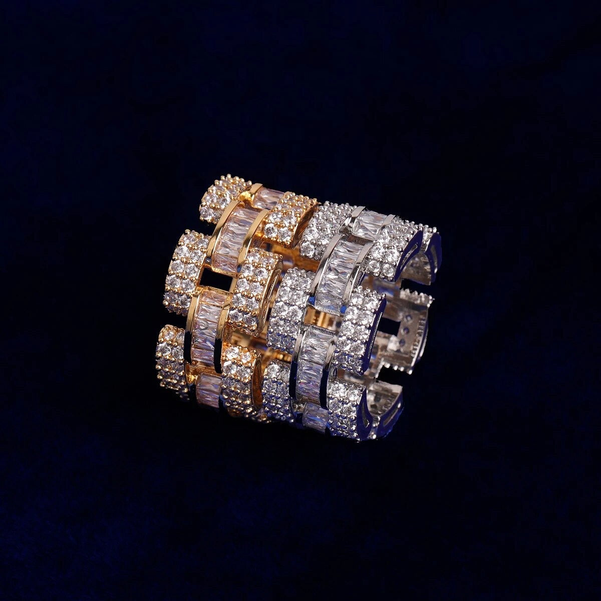 ''BAGUETTE'' ZILVEREN RING