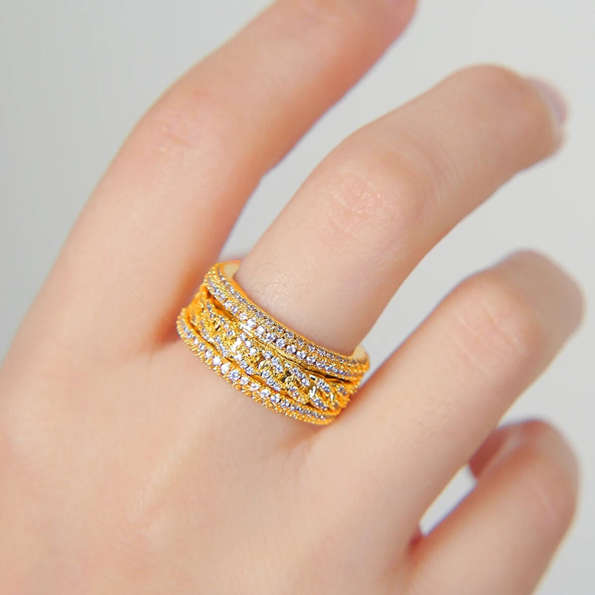 ''CUBAN'' GOUDEN RING