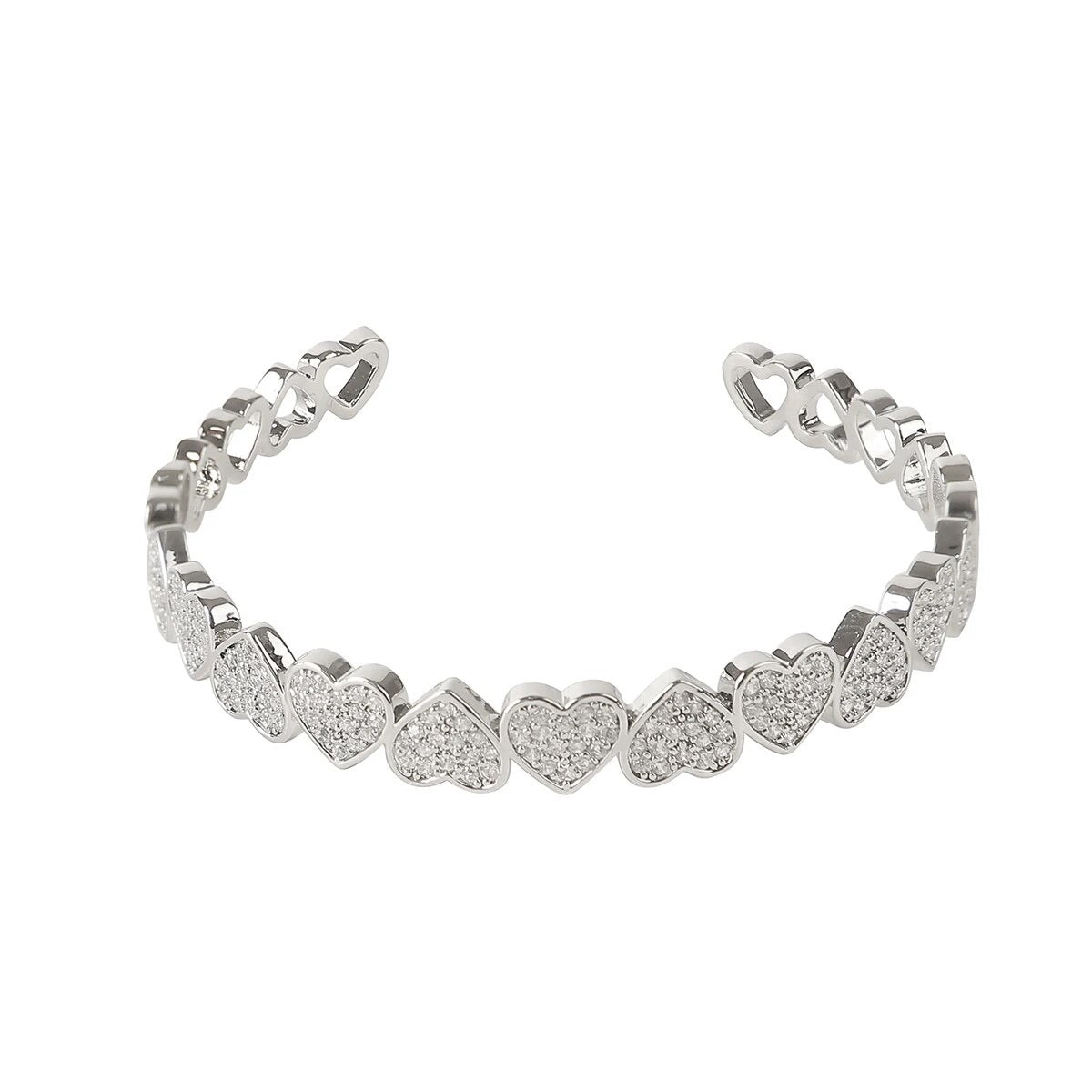 ''HARTJES'' ZILVEREN ARMBAND