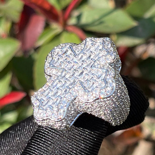 ''KRUIS'' ZILVEREN RING