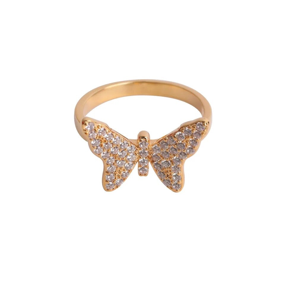 ''VLINDER'' ZILVEREN RING