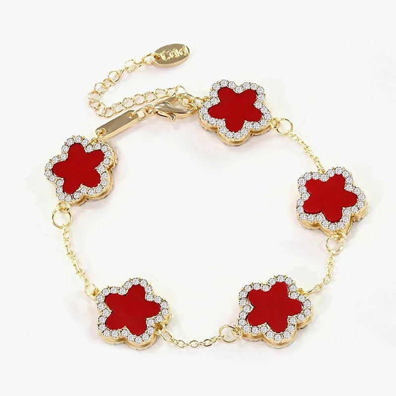 ''KLAVER'' GOUDEN ARMBAND