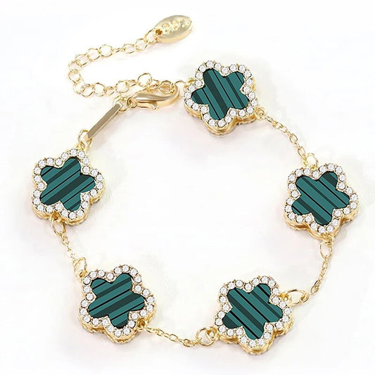 ''KLAVER'' GOUDEN ARMBAND