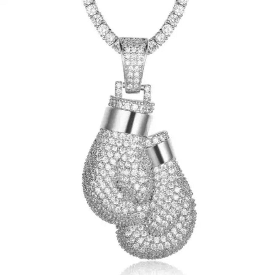 "BOXING GLOVES" ZILVEREN HANGER