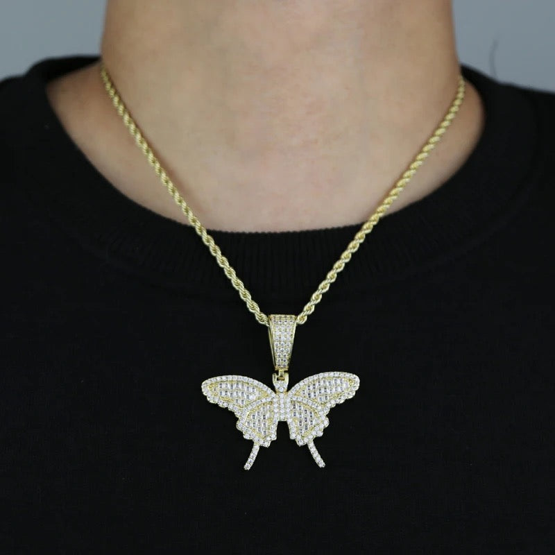 "BUTTERFLY" GOUDEN HANGER