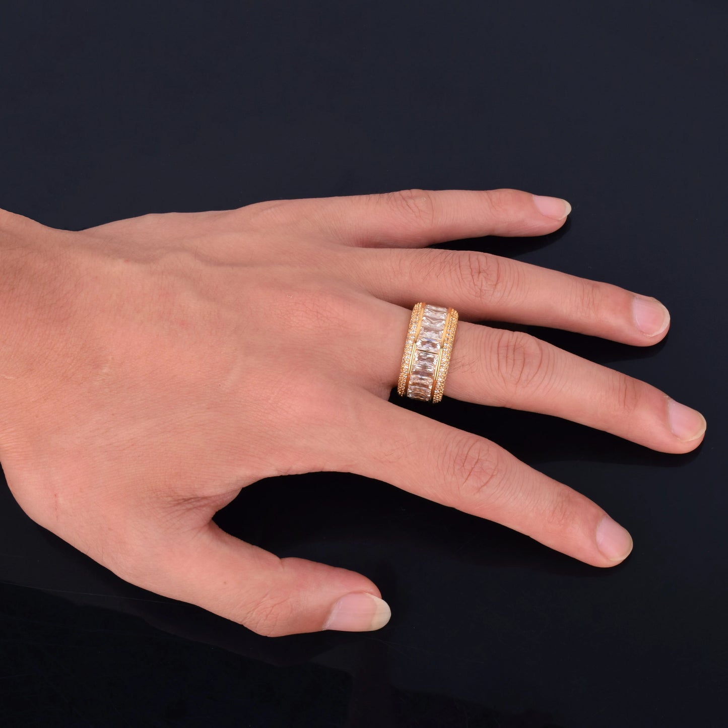 ''BAGUETTE" GOUDEN RING