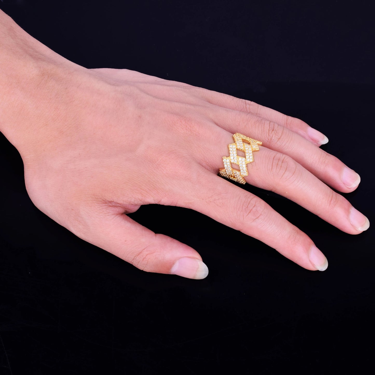 ''CUBAN'' GOUDEN RING