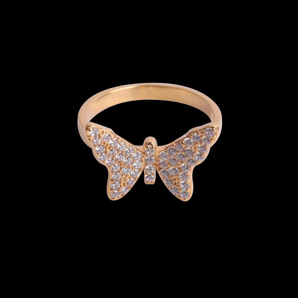 ''VLINDER'' ZILVEREN RING