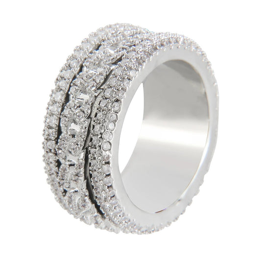 ''CUBAN'' ZILVEREN RING