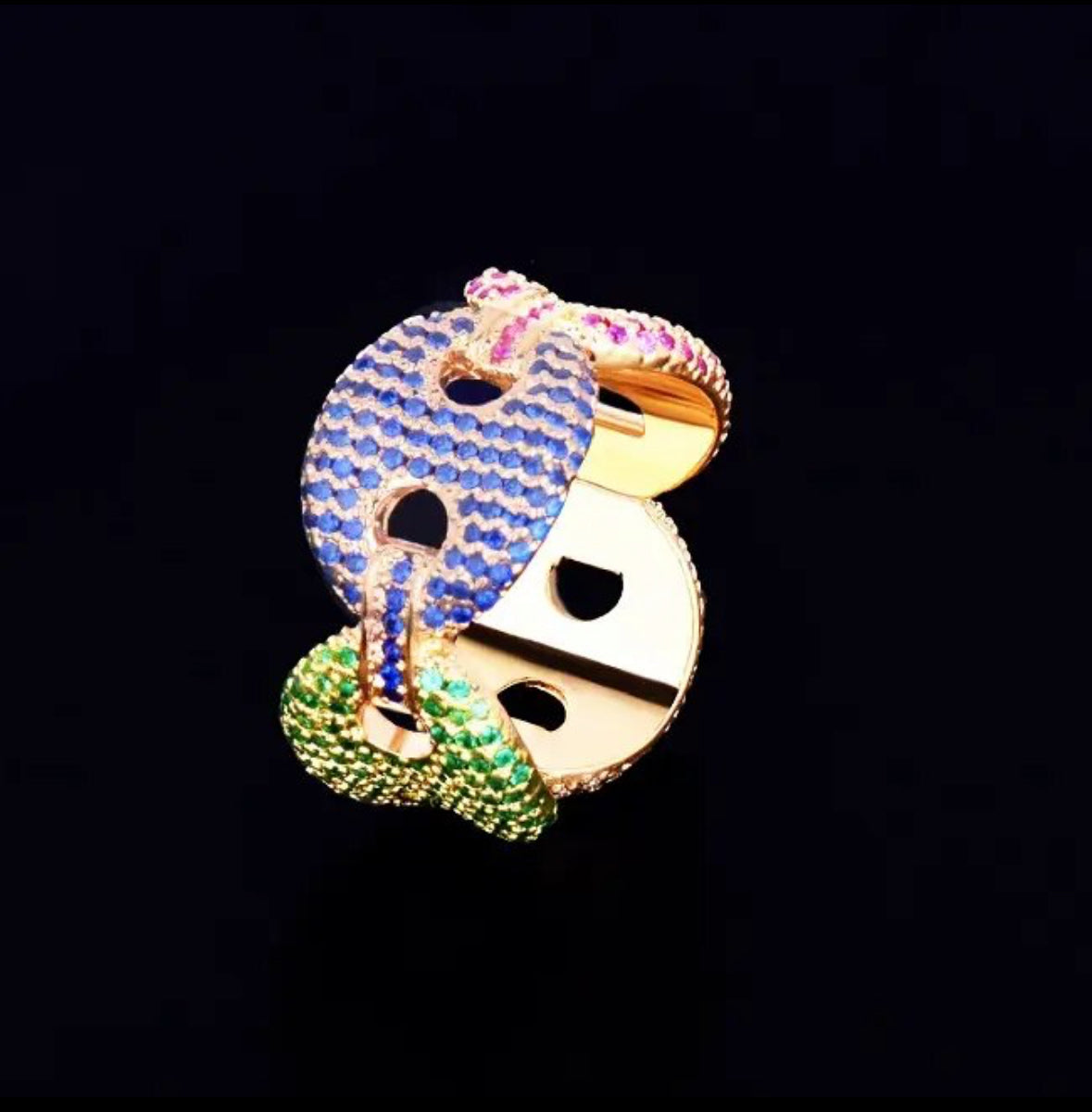 ''CUBAN TWIST'' GOUDEN RING