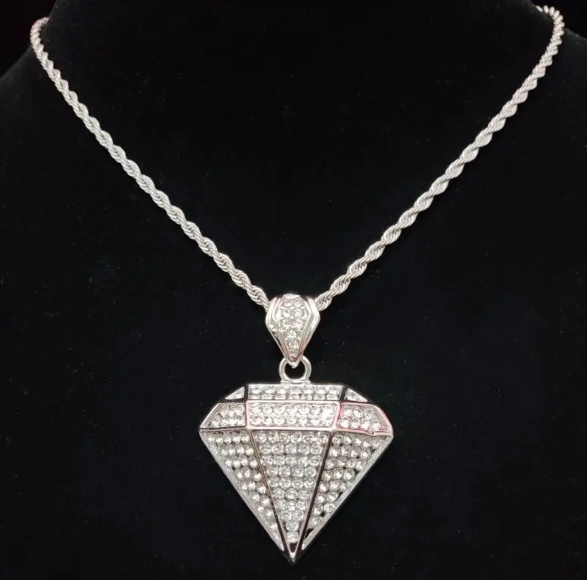 "DIAMOND" ZILVEREN HANGER