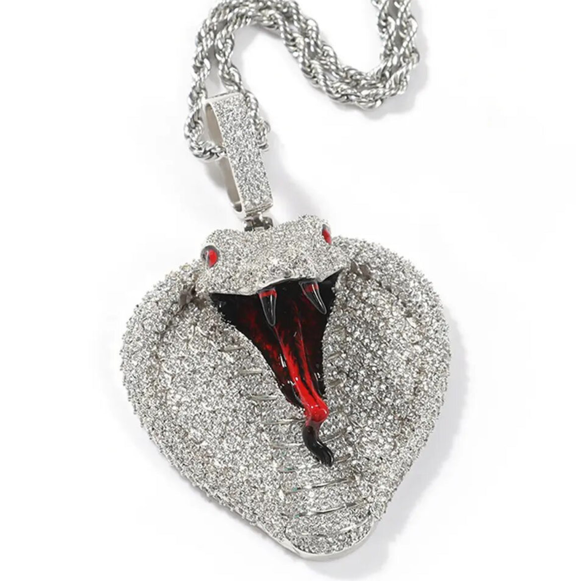 "COBRA" ZILVEREN HANGER