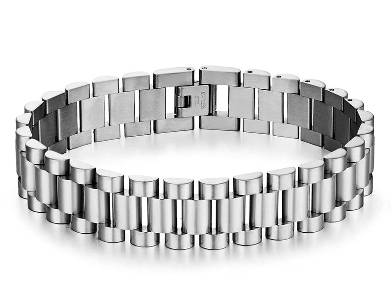 ''ROLEX'' ZILVEREN ARMBAND