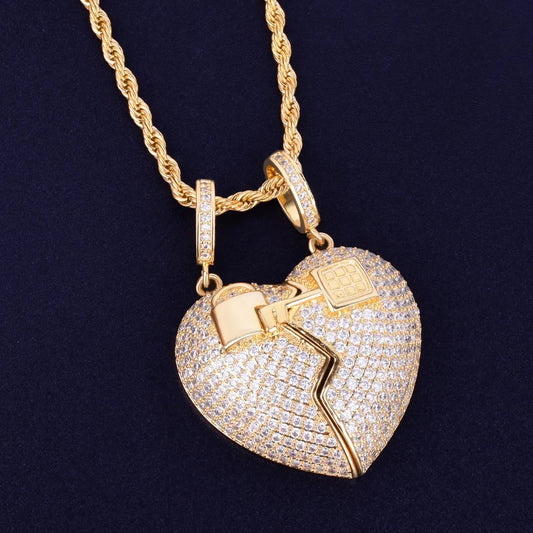 "BROKEN HEARTH" GOUDEN HANGER