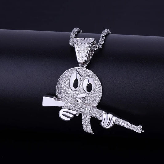 "GUN" ZILVEREN HANGER