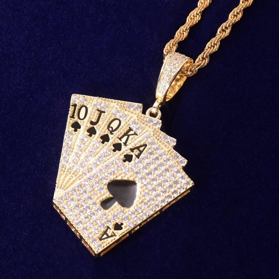 "POKER" GOUDEN HANGER