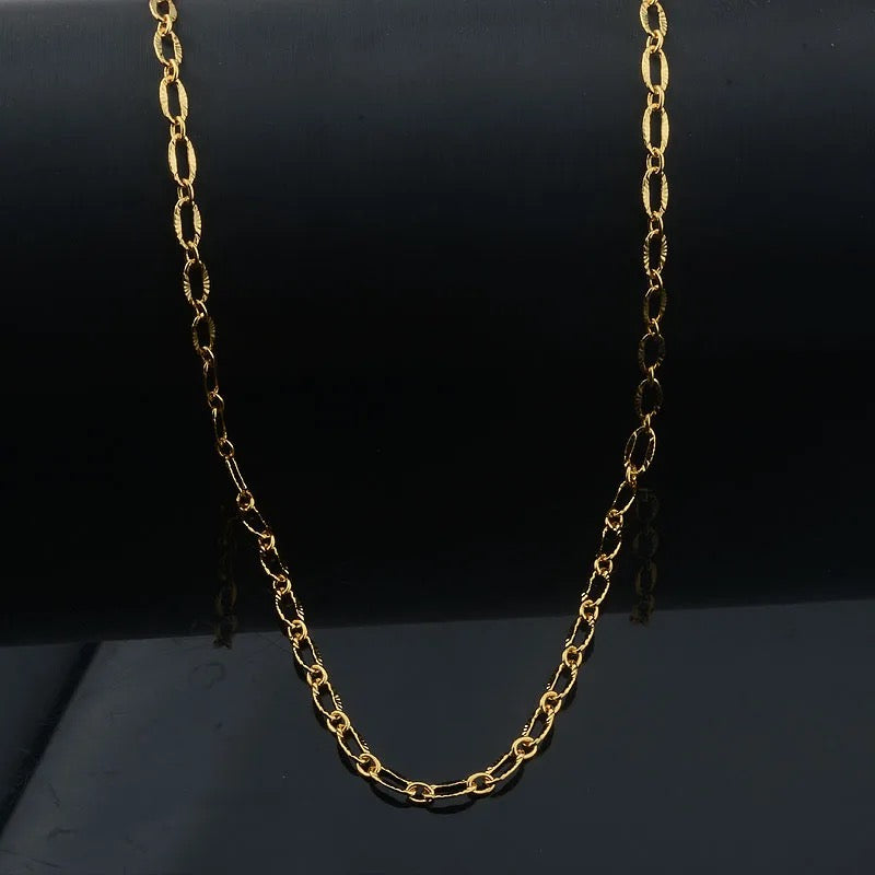 ''OVALE'' GOUDEN KETTING