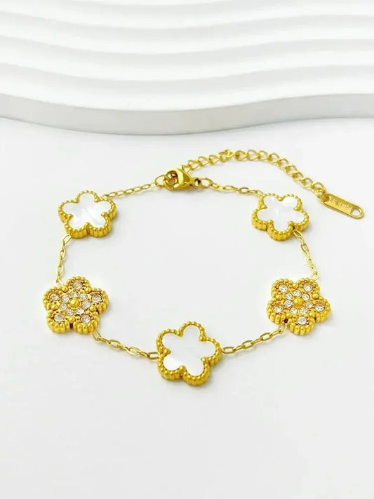 ''KLAVER'' GOUDEN ARMBAND