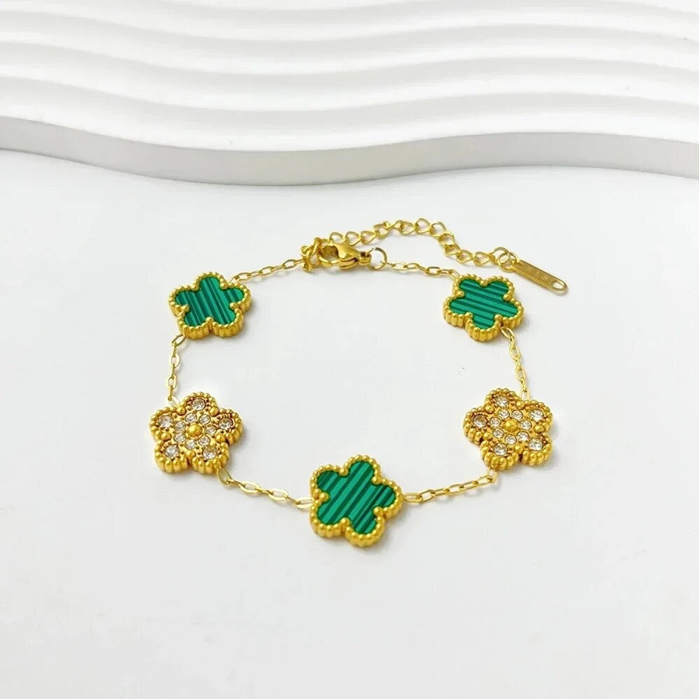 ''Klaver'' GOUDEN ARMBAND