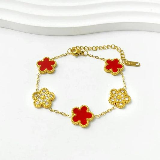 ''KLAVER'' GOUDEN ARMBAND