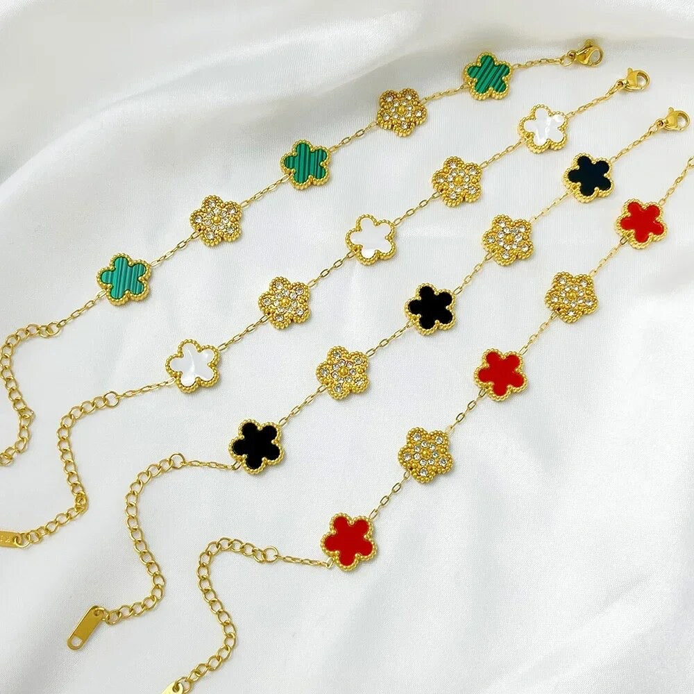 ''KLAVER'' GOUDEN ARMBAND