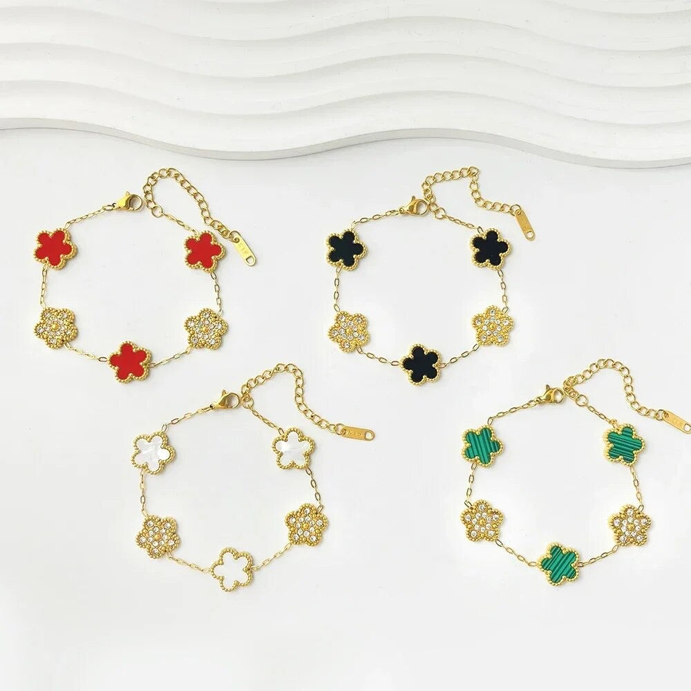 ''KLAVER'' GOUDEN ARMBAND