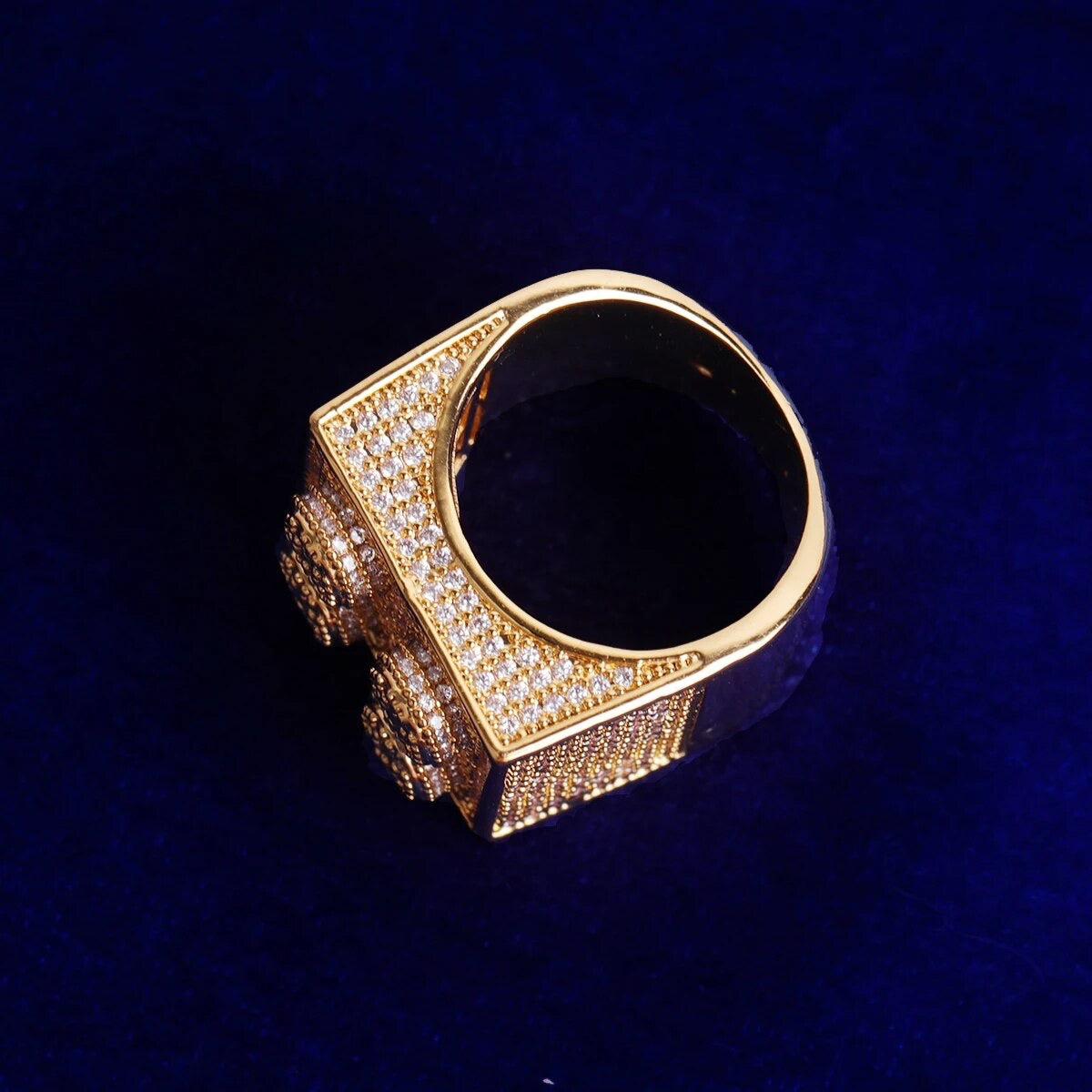 ''BLOK'' ZILVEREN RING