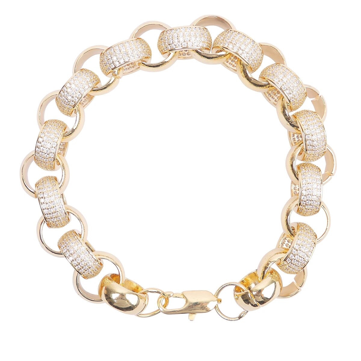 ''CUBAN CIRKEL'' GOUDEN ARMBAND