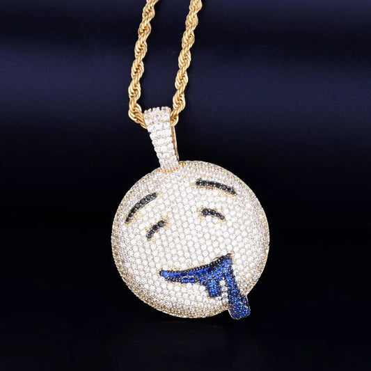 "DROOLING FACE" GOUDEN HANGER