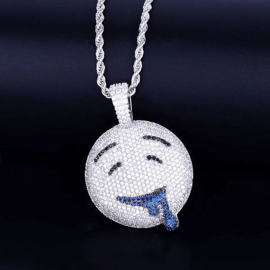 "DROOLING FACE" ZILVEREN HANGER