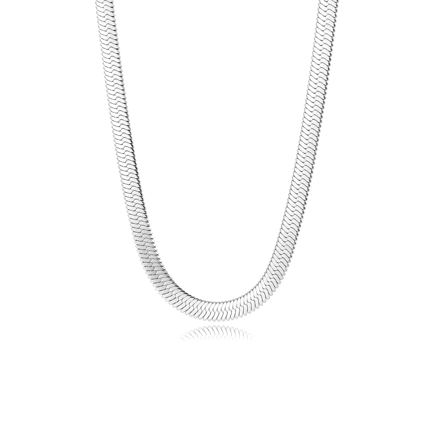 'PLATTE KETTING'' ZILVEREN KETTING (6mm)