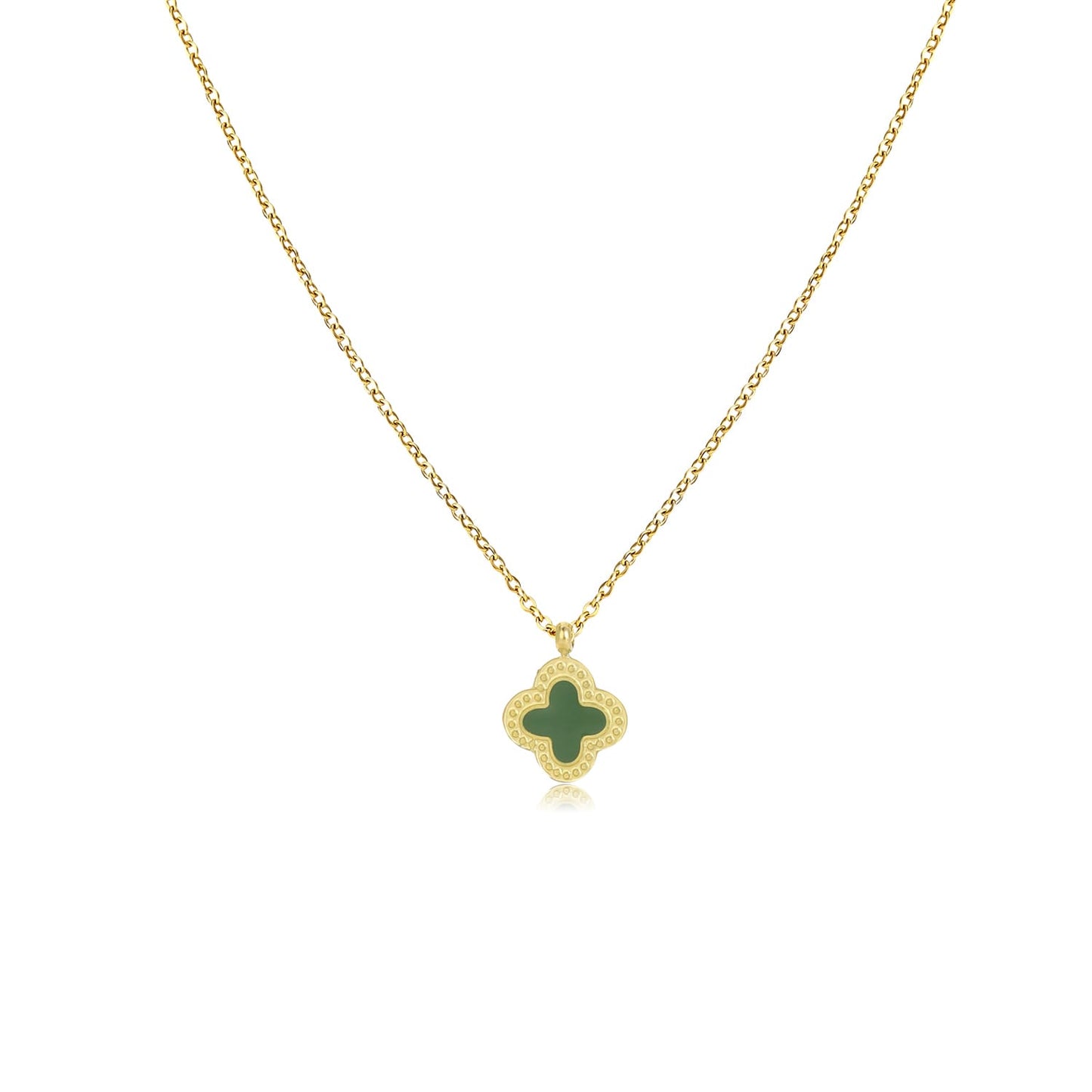 "KLAVER GROEN GOUD" GOUDEN KETTING
