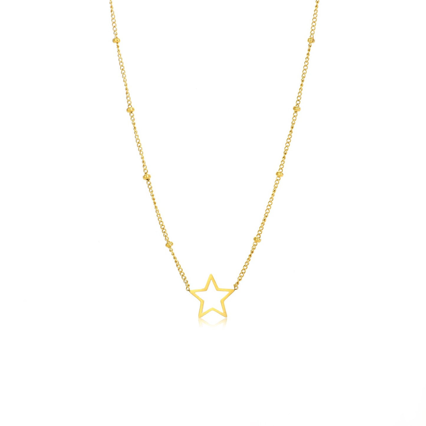 ''OPEN STER'' GOUDEN KETTING