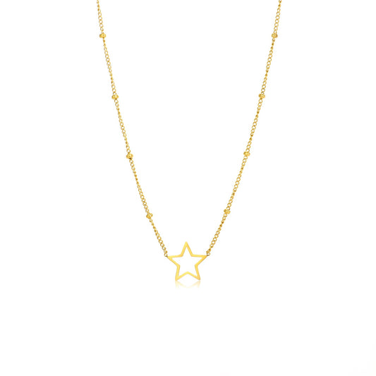 ''OPEN STER'' GOUDEN KETTING