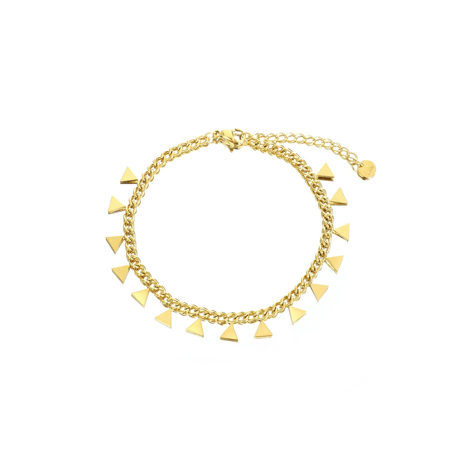 ''DRIE VLINDER'' GOUDEN ARMBAND