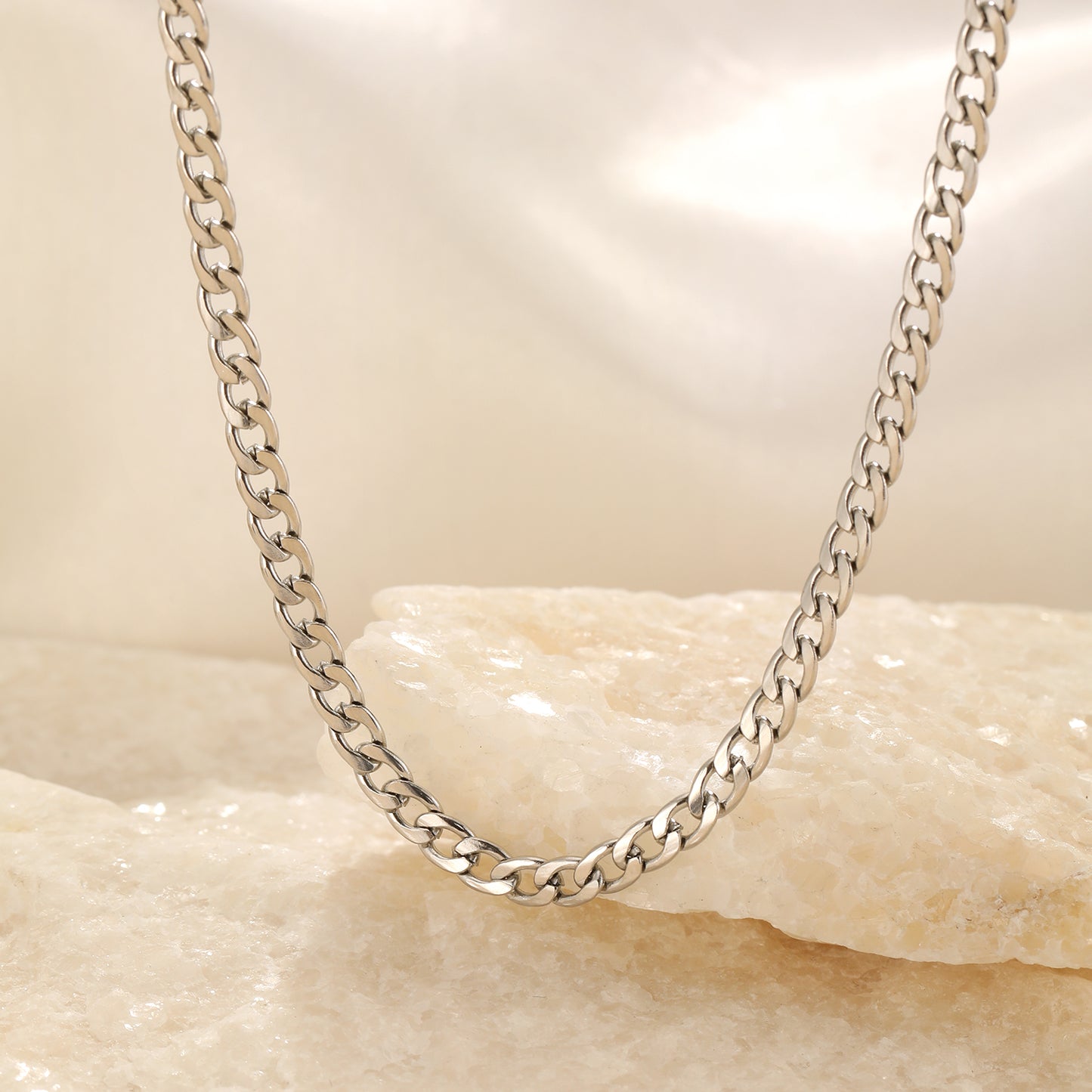 ''BASIC'' ZILVEREN KETTING (4MM)