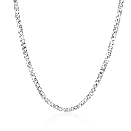 ''BASIC'' ZILVEREN KETTING (4MM)