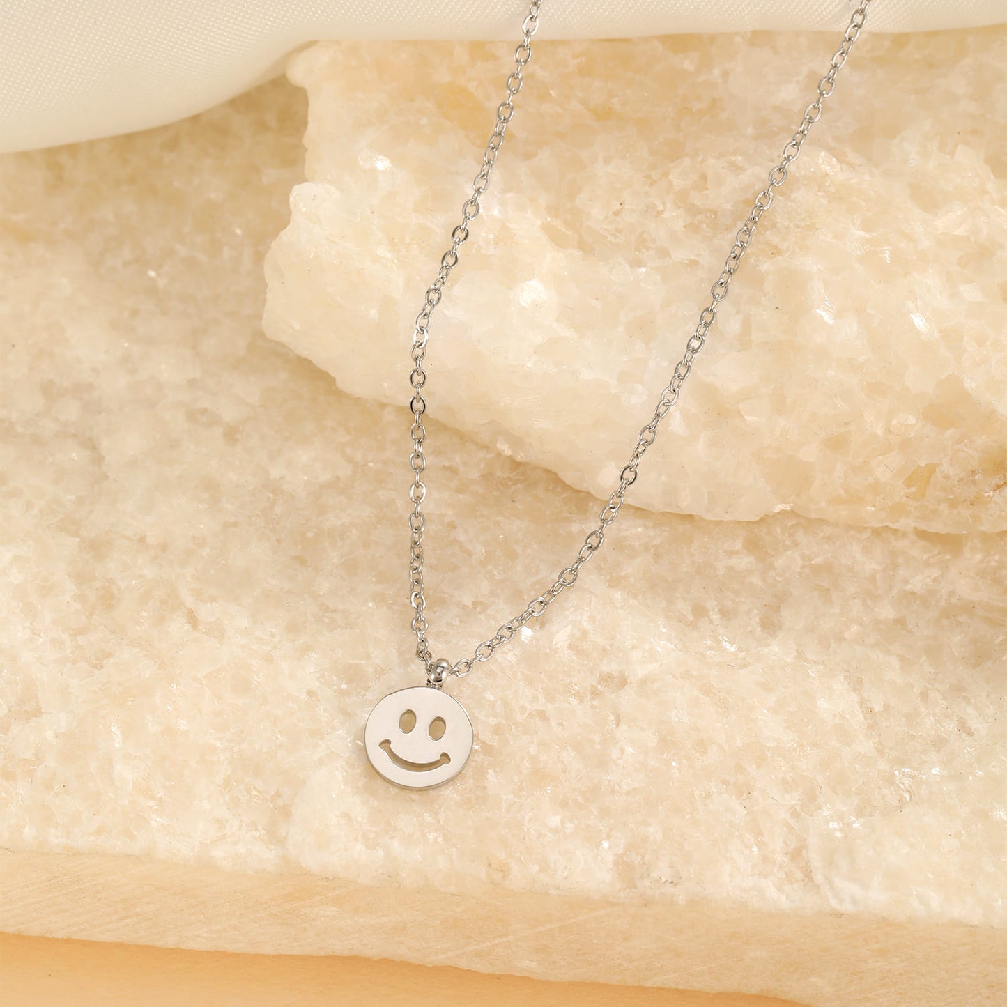 ''HAPPY'' ZILVEREN KETTING