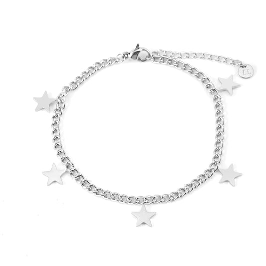 ''VIJF STERREN'' ZILVEREN ARMBAND