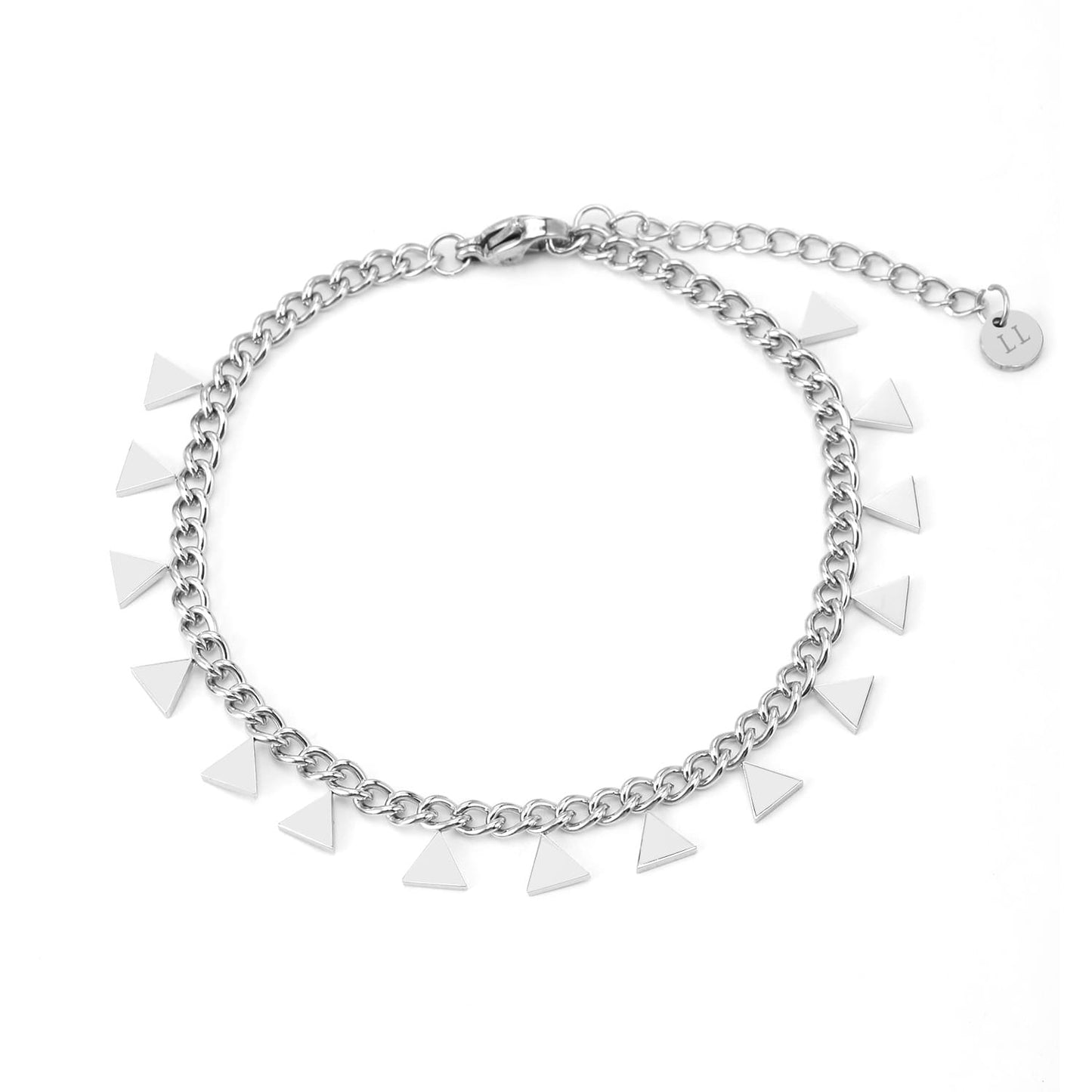 ''DRIEHOEKJES'' ZILVEREN ARMBAND