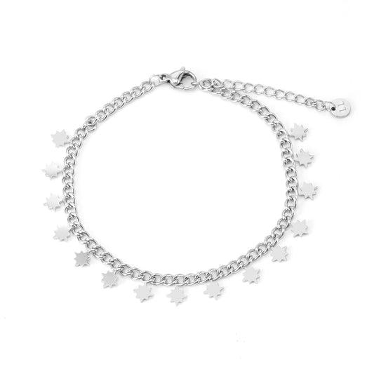 ''STERRETJES' ZILVEREN ARMBAND