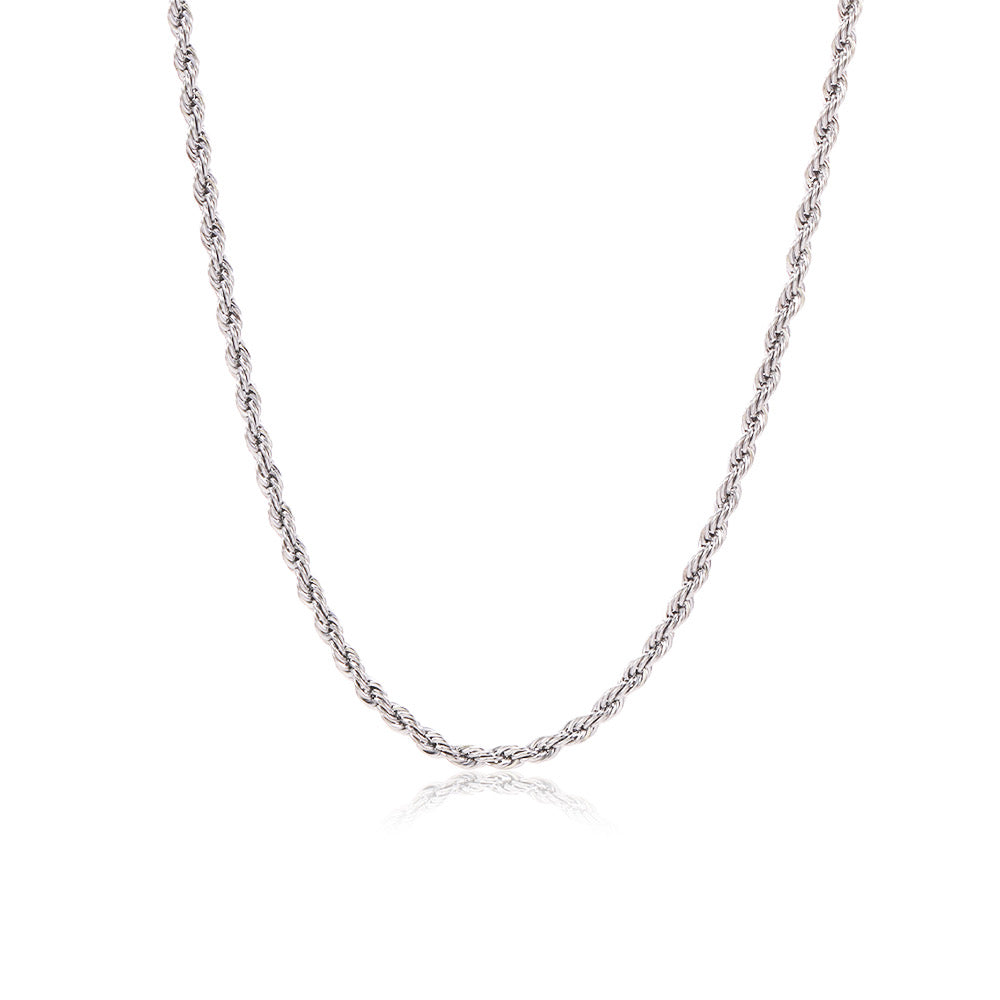 ''ROPE'' ZILVEREN KETTING (4mm)