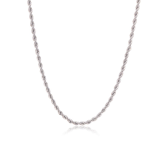''ROPE'' ZILVEREN KETTING (4mm)