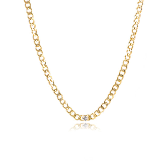 ''BASIC'' GOUDEN KETTING (4MM)