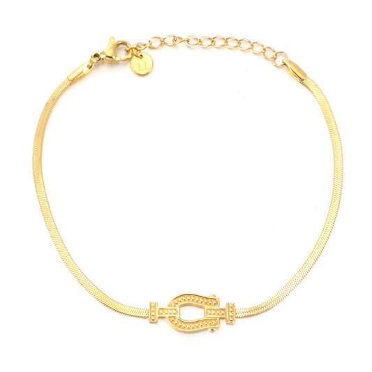 ''GESP'' GOUDEN ARMBAND