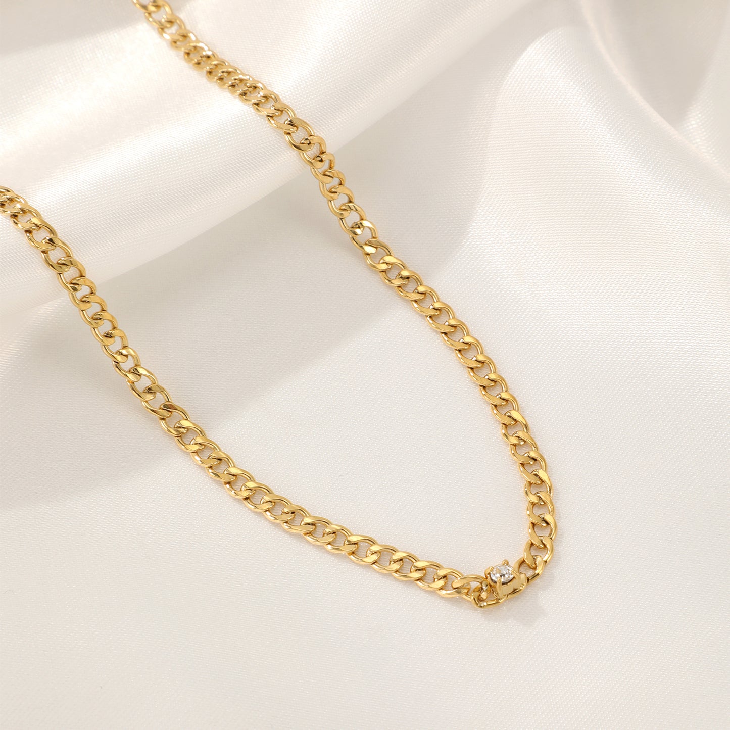 ''BASIC'' GOUDEN KETTING (4MM)