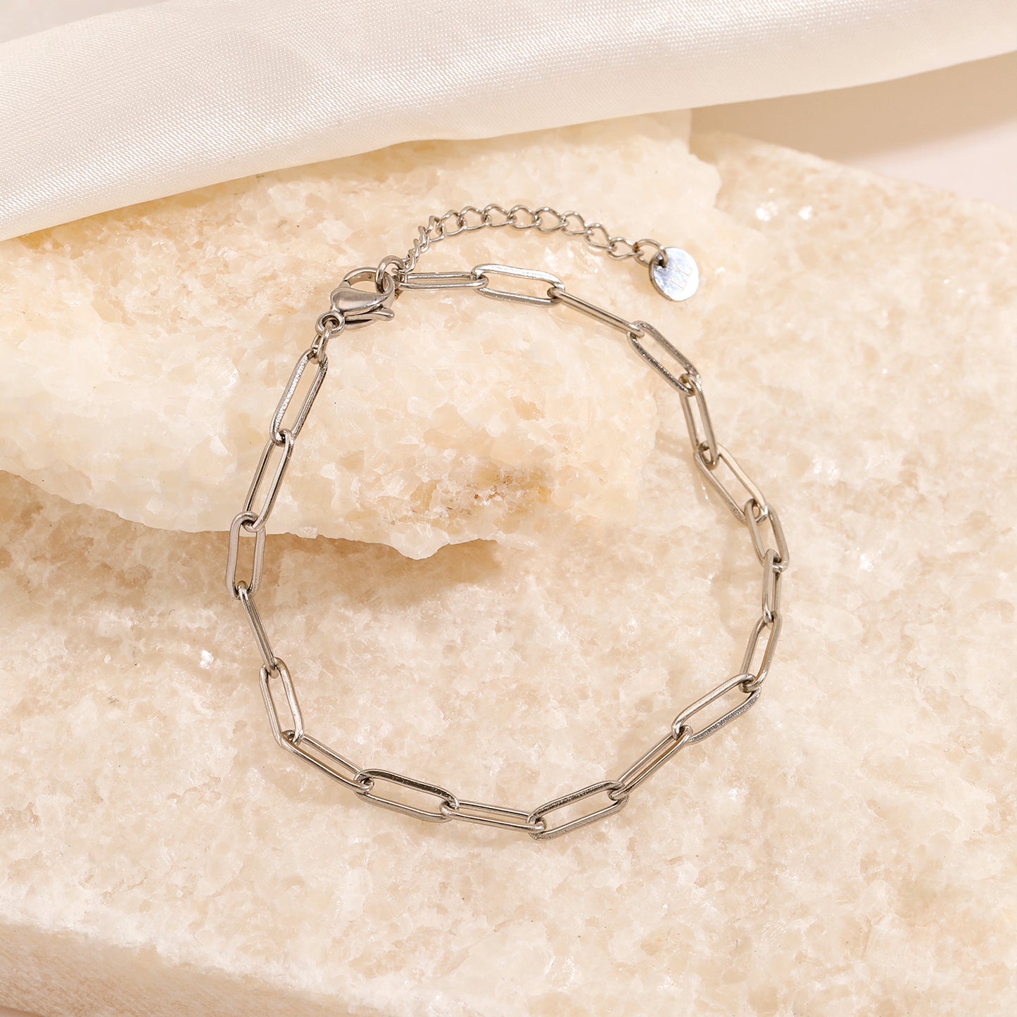 ''KLEINE SCHAKELS" ZILVEREN ARMBAND