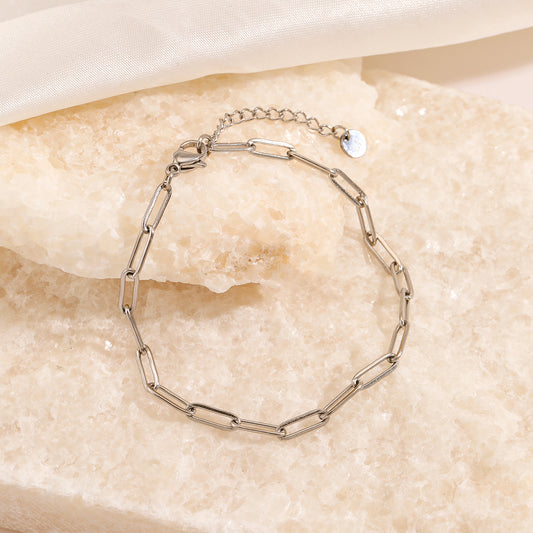 ''KLEINE SCHAKELS" ZILVEREN ARMBAND